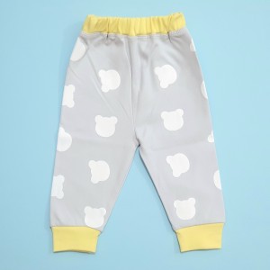 شلوار طرح خرس دوبندک زرد آرین