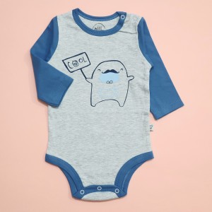 زیردکمه ای آستین بلند هیولا نیلی