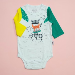 زیردکمه ای آستین بلند وایکینگ نیلی