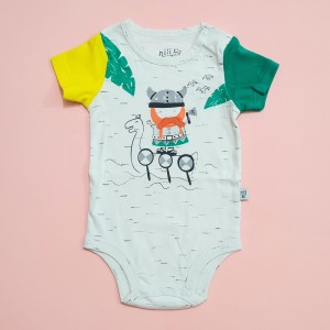 زیردکمه ای آستین کوتاه وایکینگ نیلی