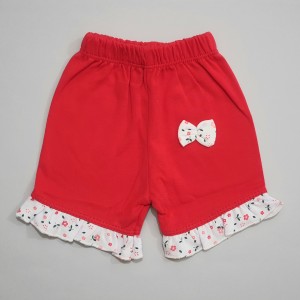 شورت پادار گلدار قرمز تیکو