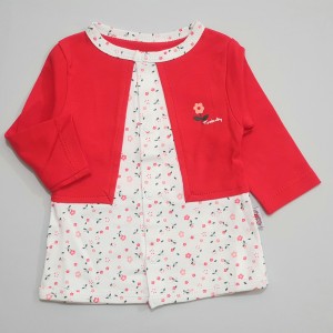 مانتو گلدار قرمز تیکو