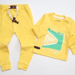 بلوز و شلوار تمساح زرد چیاکو