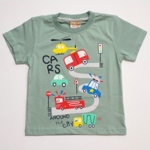 تیشرت آستین کوتاه ترافیک سبز آنیل