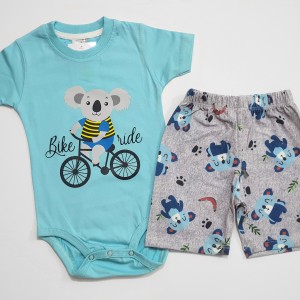 بادی  و شلوارک کوالا آبی آنیل