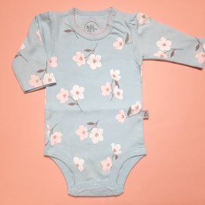 زیردکمه ای آستین بلند لاولی نیلی