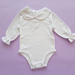 بادی یقه ب ب سفید ماوی