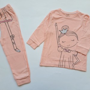 ست بلوز شلوار پرنسس نیلی