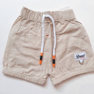 شلوارک اسپرت ساده کرم