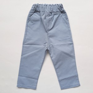 شلوار کتان آبی خاکستری آنیل