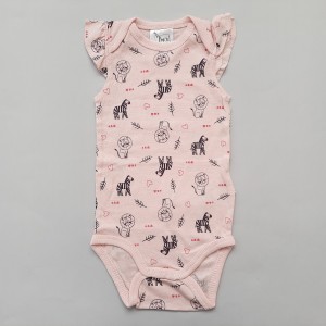 بادی آستین کوتاه حیوانات صورتی Pico Piano