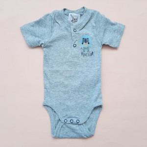 بادی آستین کوتاه شیر طوسی Pico Piano