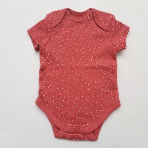 بادی آستین کوتاه خال خالی جگری C&A