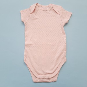 بادی آستین کوتاه خال خالی صورتی C&A