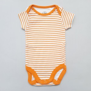 بادی آستین کوتاه راه راه نارنجی