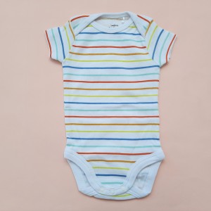 بادی آستین کوتاه راه راه رنگارنگ