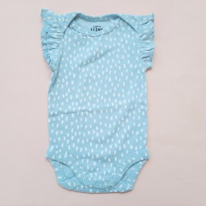 بادی آستین کوتاه تمام چاپ آبی