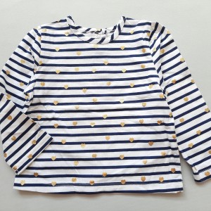 بلوز قلب راه راه