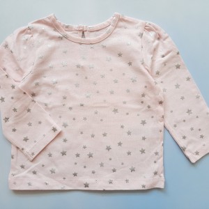 بلوز تمام چاپ ستاره صورتی