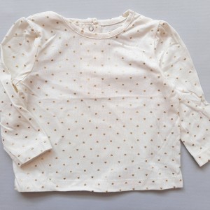 بلوز قلب ریز طلایی