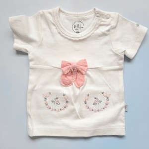 تی شرت آستین کوتاه طرح کاملیا نیلی