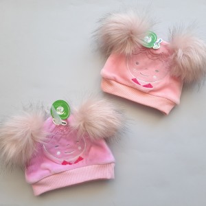 کلاه مخمل دو پوم