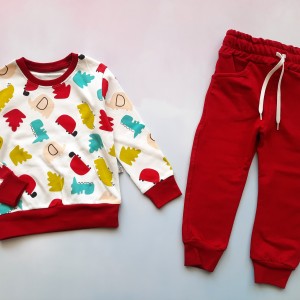 بلوز و شلوار حیوانات زرشکی وچیون