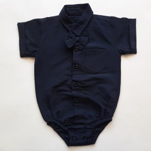 بادی آستین کوتاه پاپیون دار مشکی آنالی