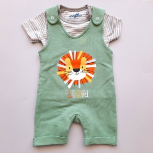 ست پیشبندی و تیشرت شیر سبز کانگورو