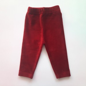 شلوار مخمل کبریتی زرشکی امیرکوچولو