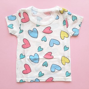 تیشرت آستین کوتاه قلب