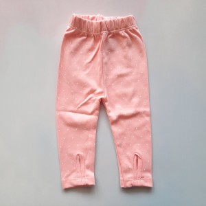 شلوار دم پا چاک دار پنگوئن صورتی باربارا