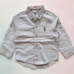 پیراهن آستین بلند پسرانه طوسی طاها