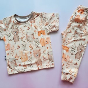 ست تیشرت شلوار راحتی حیوانات جنگل SED