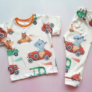 ست تیشرت شلوار راحتی ماشین SED