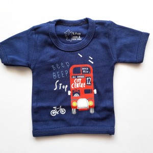 تیشرت آستین کوتاه یقه گرد اتوبوس سرمه ای اسپیکو