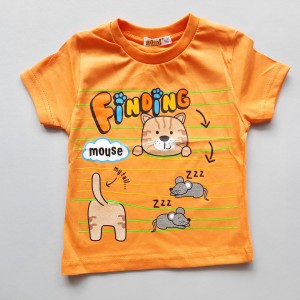 تیشرت آستین کوتاه ببر نارنجی