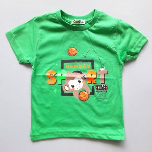 تیشرت آستین کوتاه میمون سبز