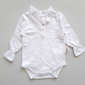 بادی آستین بلند سفید مجلسی شیکو کد 109