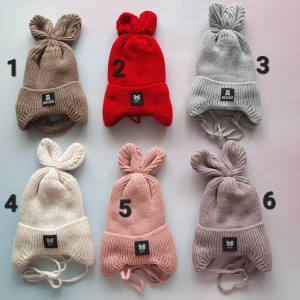 کلاه بافت بندی گوش دار