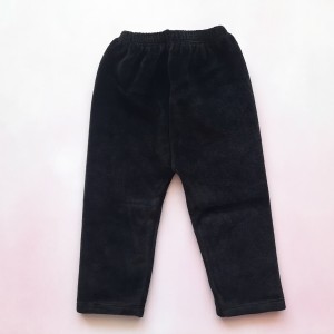 شلوار مخمل کبریتی مشکی ماوی