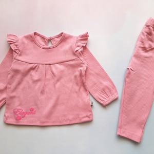 بلوز و شلوار کبریتی صورتی وچیون