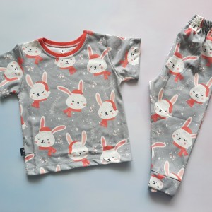 ست تیشرت شلوار راحتی خرگوش خاکستری SED