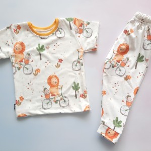 ست تیشرت شلوار شیر دوچرخه SED