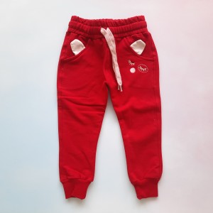 شلوار دورس گلدوزی قرمز وچیون