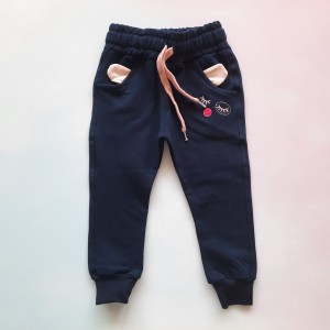 شلوار دورس گلدوزی سرمه ای وچیون