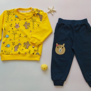 بلوز و شلوار موش زرد آنیل