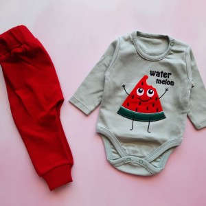 بادی و شلوار هندونه سبز وچیون