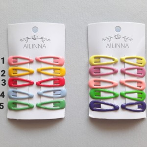 جفت گیره مو نوزادی رنگارنگ