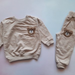 بلوز و شلوار دورس تدی خاکی آنیل